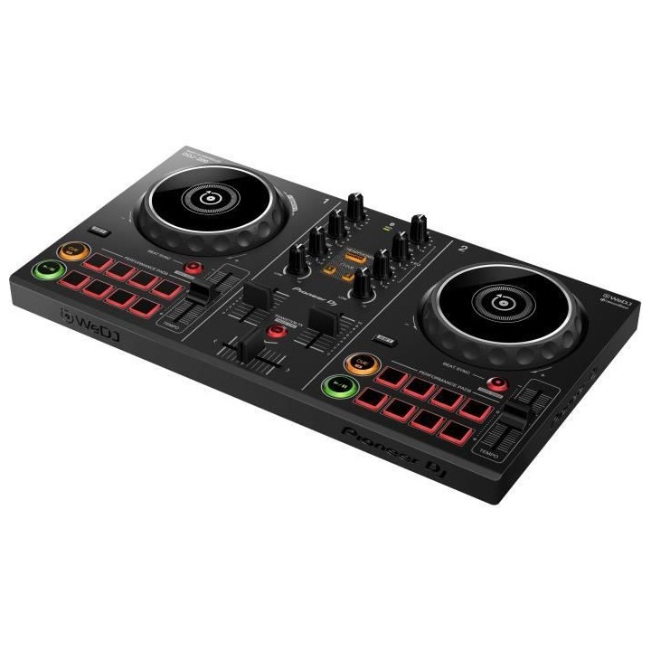 PIONEER DDJ-200 Contrôleur DJ compact 2 voies - Port USB et Bluetooth