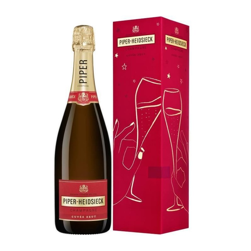 Champagne Piper Heidsieck Brut avec étui Dash