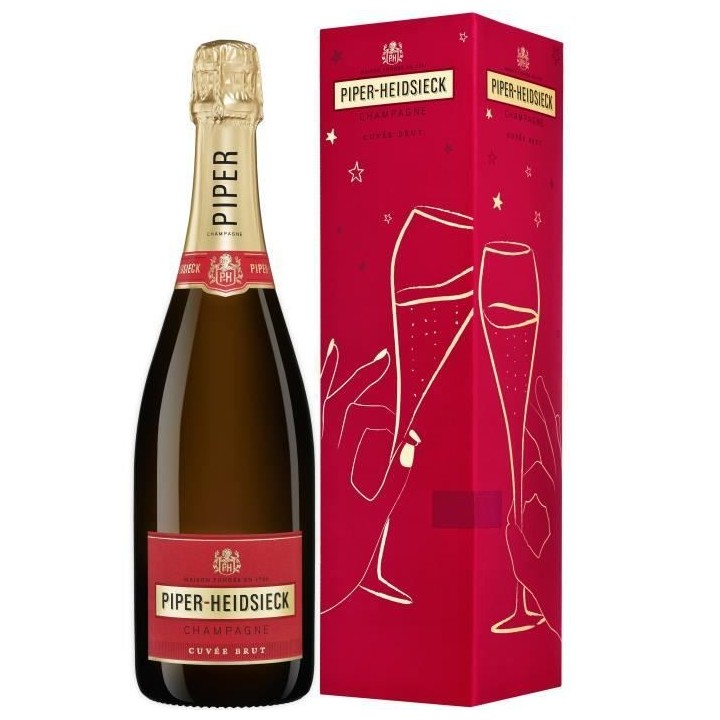 Champagne Piper Heidsieck Brut avec étui Dash