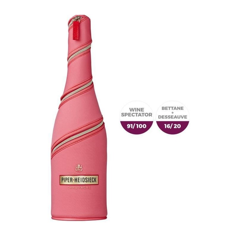 Champagne Piper Heidsieck Rosé Sauvage ave étui Jacket Dash