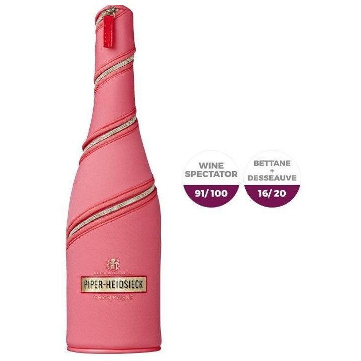 Champagne Piper Heidsieck Rosé Sauvage ave étui Jacket Dash