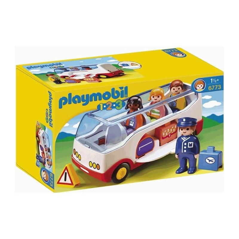 PLAYMOBIL - 6773 - PLAYMOBIL 1.2.3 - Autocar de voyage