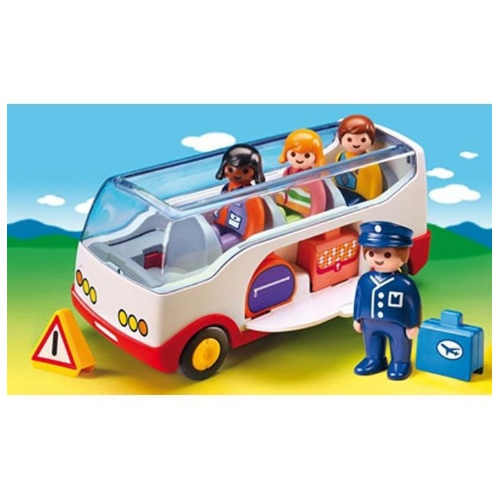 PLAYMOBIL - 6773 - PLAYMOBIL 1.2.3 - Autocar de voyage
