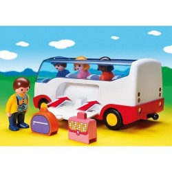 PLAYMOBIL - 6773 - PLAYMOBIL 1.2.3 - Autocar de voyage