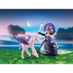 PLAYMOBIL - 6837 - oeuf de Pâques - Reine des étoiles avec bébé cheval ailé