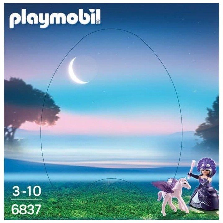 PLAYMOBIL - 6837 - oeuf de Pâques - Reine des étoiles avec bébé ch