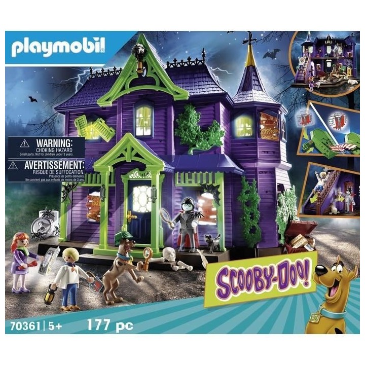 PLAYMOBIL - 70361 - SCOOBY-DOO! Histoires dans le Manoir Hanté