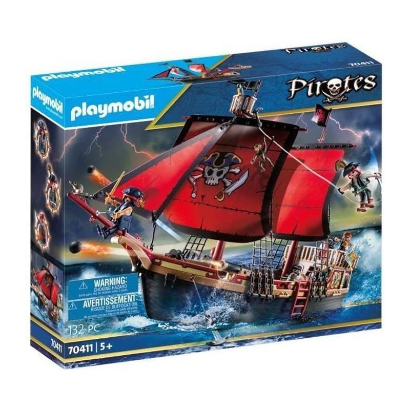 PLAYMOBIL 70411 - Les Pirates - Bateau pirates