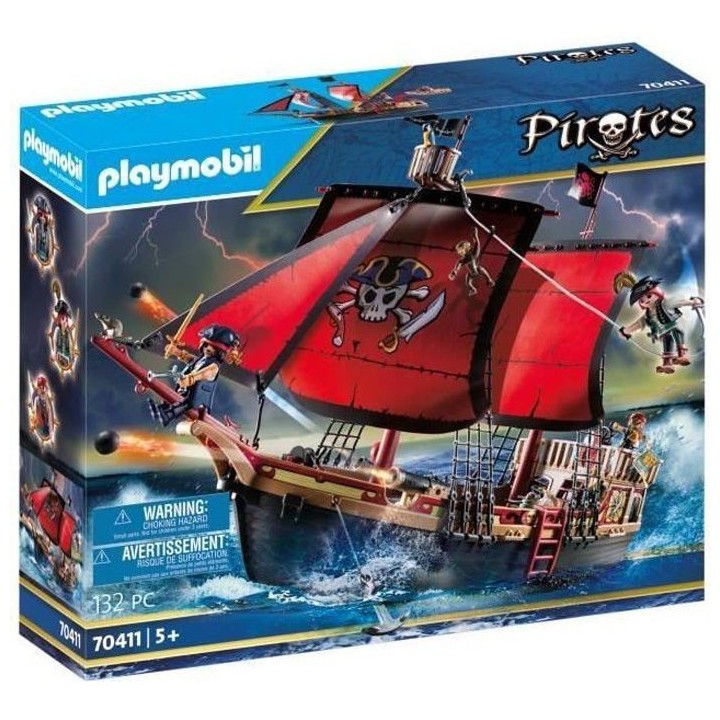 PLAYMOBIL 70411 - Les Pirates - Bateau pirates