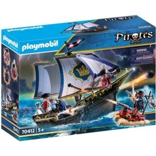PLAYMOBIL 70412 - Les Pirates - Chaloupe des soldats
