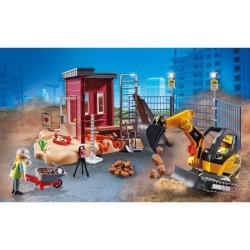 PLAYMOBIL - 70443 - Mini-pelleteuse et chantier