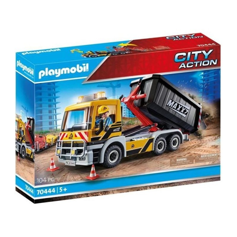 PLAYMOBIL - 70444 - Camion avec benne et plateforme