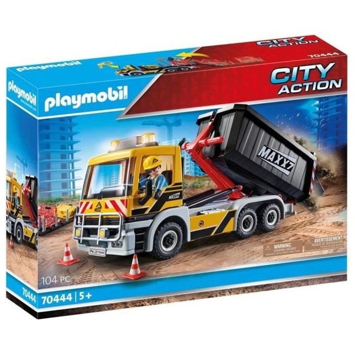 PLAYMOBIL - 70444 - Camion avec benne et plateforme