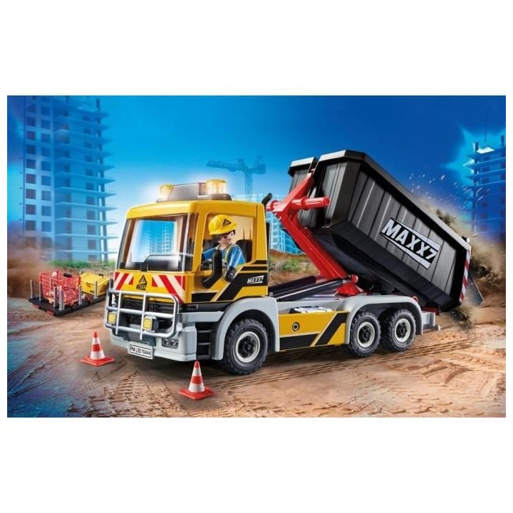 PLAYMOBIL - 70444 - Camion avec benne et plateforme