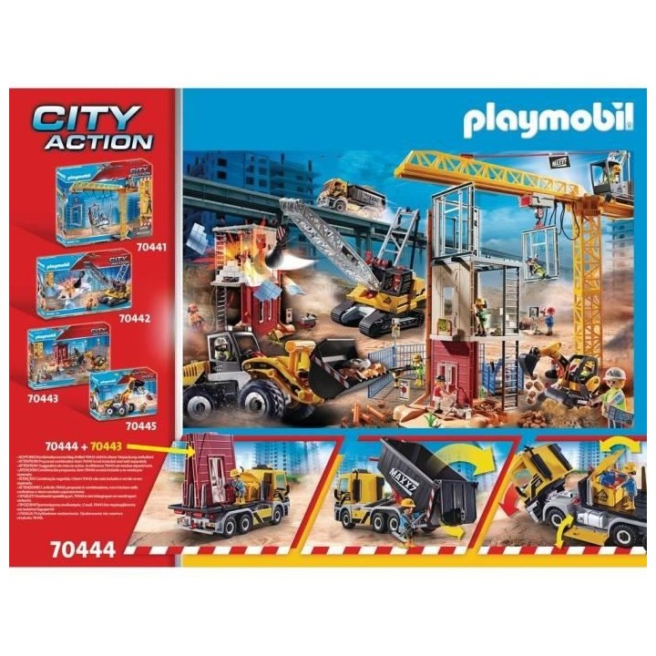 PLAYMOBIL - 70444 - Camion avec benne et plateforme