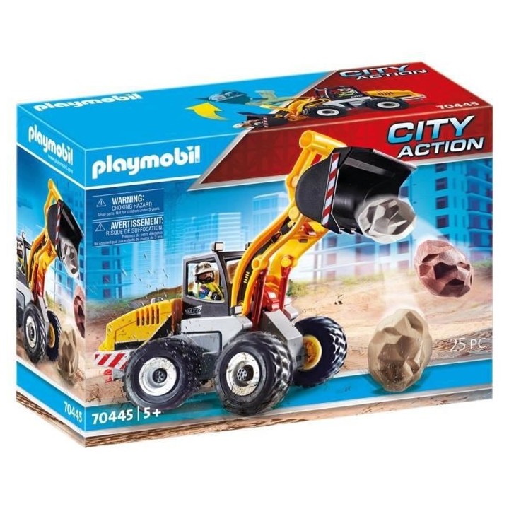 PLAYMOBIL - 70445 - Chargeuse sur pneus