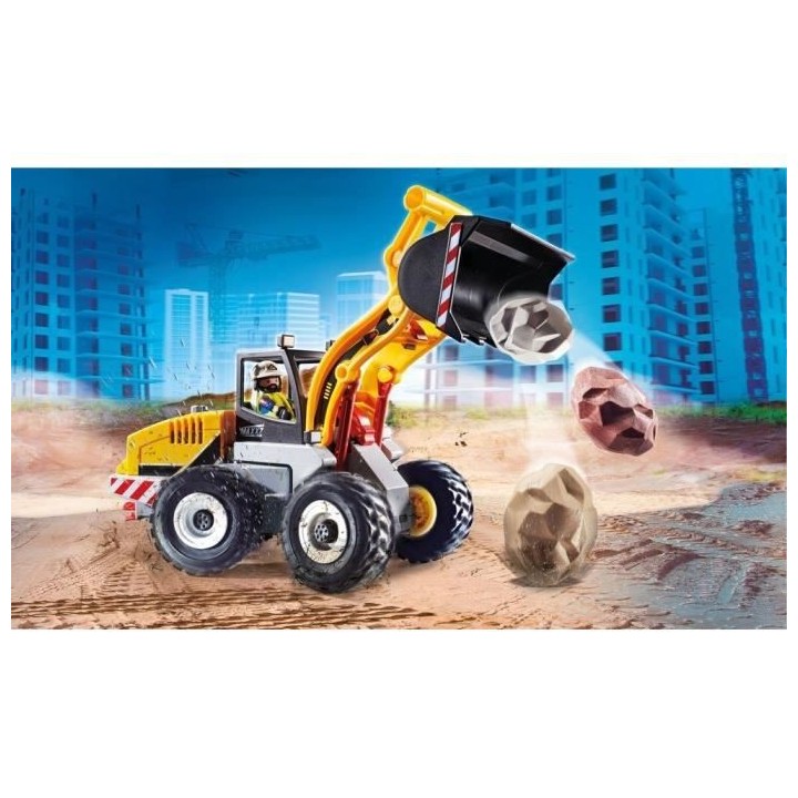 PLAYMOBIL - 70445 - Chargeuse sur pneus