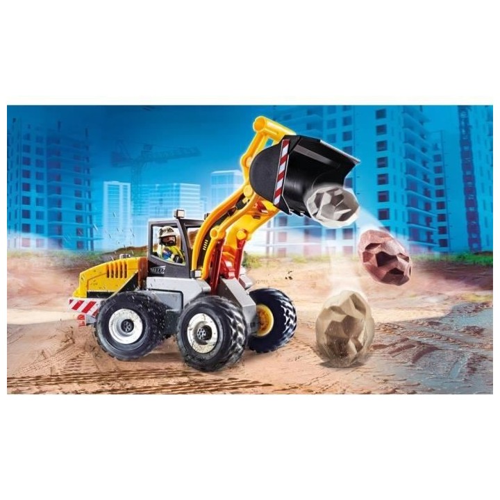 PLAYMOBIL - 70445 - Chargeuse sur pneus