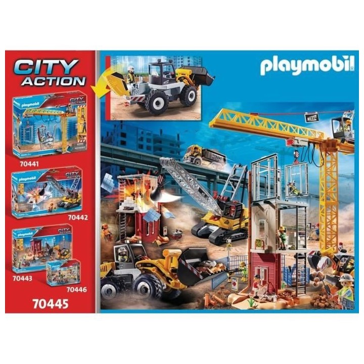 PLAYMOBIL - 70445 - Chargeuse sur pneus