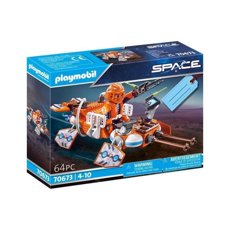 PLAYMOBIL - 70673 - Set cadeau Pilote et navette rapide