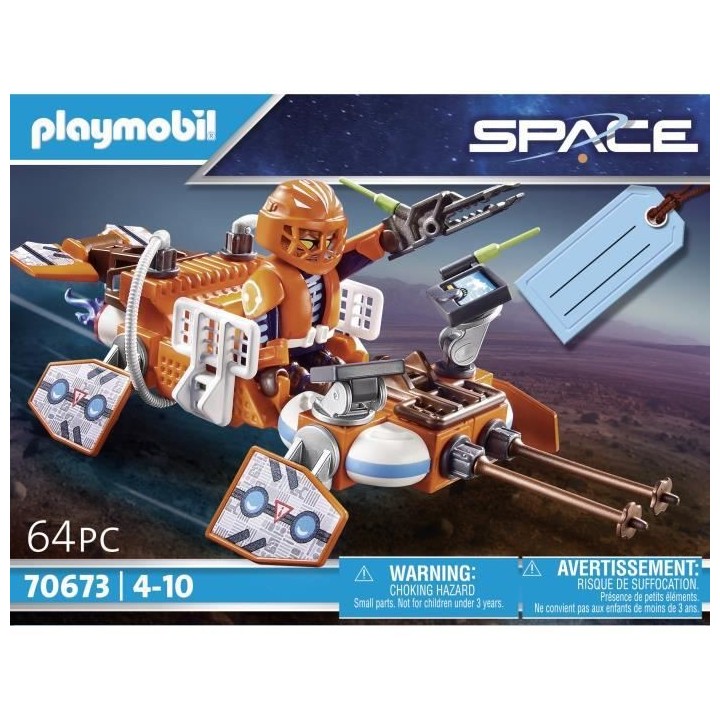 PLAYMOBIL - 70673 - Set cadeau Pilote et navette rapide