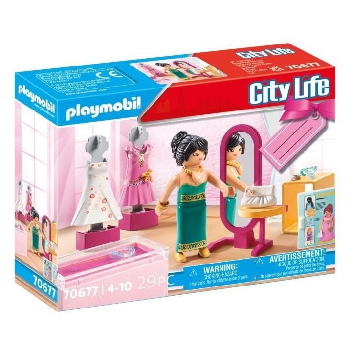 PLAYMOBIL - 70677 - Set cadeau Boutique de mode