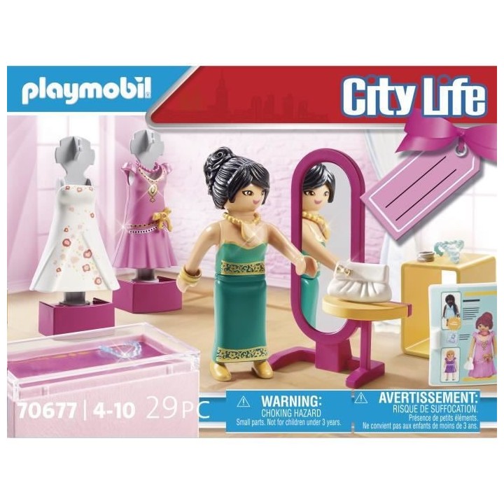 PLAYMOBIL - 70677 - Set cadeau Boutique de mode