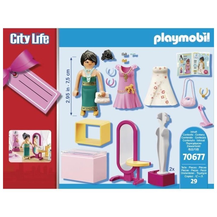 PLAYMOBIL - 70677 - Set cadeau Boutique de mode