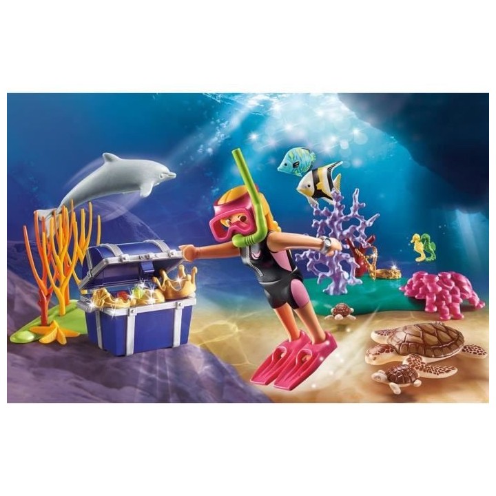 PLAYMOBIL - 70678 - Set cadeau Plongeuse sous-marine
