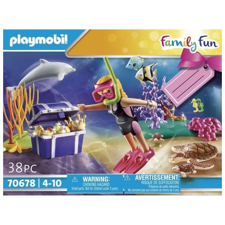 PLAYMOBIL - 70678 - Set cadeau Plongeuse sous-marine