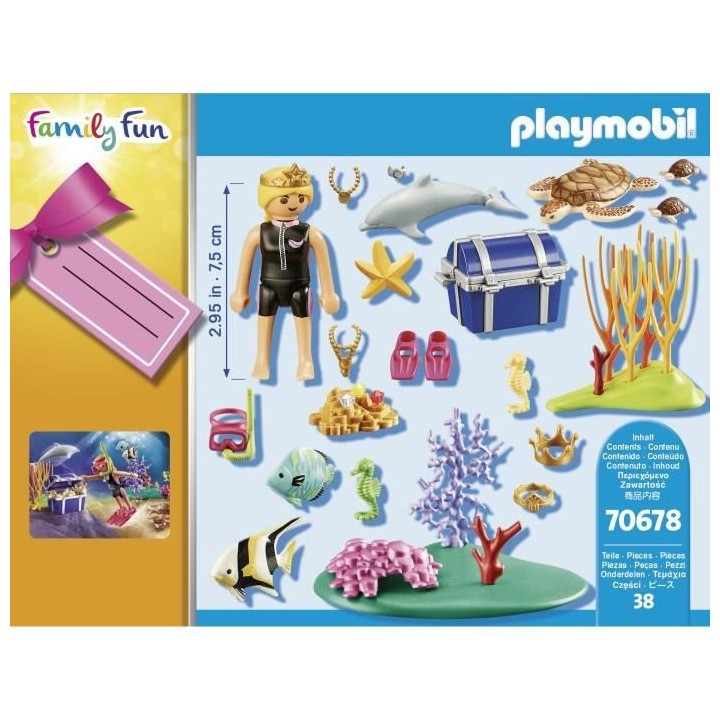 PLAYMOBIL - 70678 - Set cadeau Plongeuse sous-marine