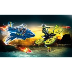 PLAYMOBIL - 70780 - Jet de police et drone