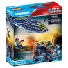 PLAYMOBIL - 70781 - Policier parachutiste et quad des bandits