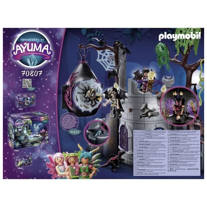 PLAYMOBIL - 70807 - AYUMA - Ruine des Bat Fairies
