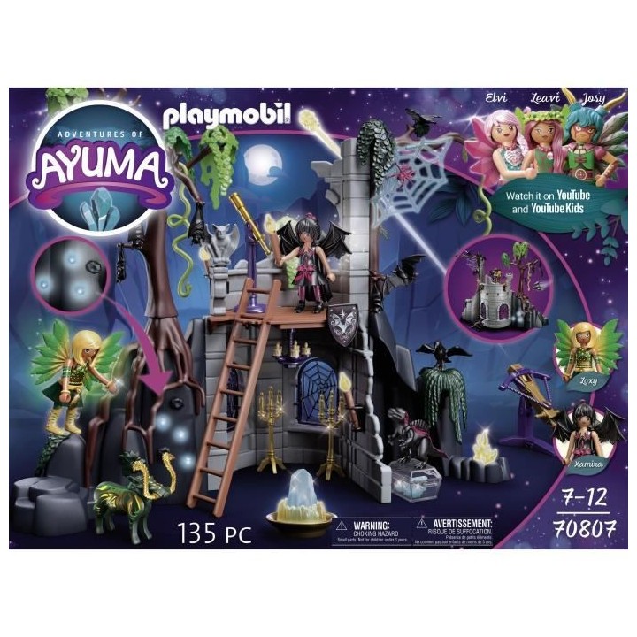 PLAYMOBIL - 70807 - AYUMA - Ruine des Bat Fairies