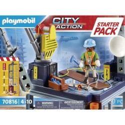 PLAYMOBIL - 70816 - Starter Pack Plateforme de construction