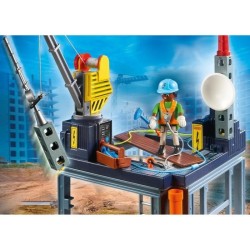 PLAYMOBIL - 70816 - Starter Pack Plateforme de construction