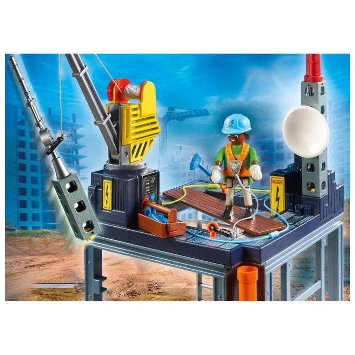 PLAYMOBIL - 70816 - Starter Pack Plateforme de construction