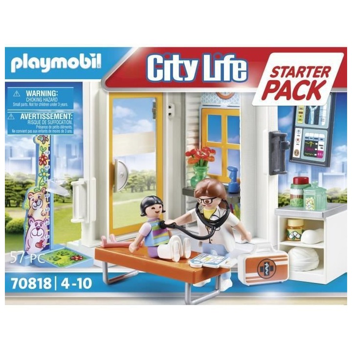 PLAYMOBIL - 70818 - Starter Pack Cabinet de pédiatre