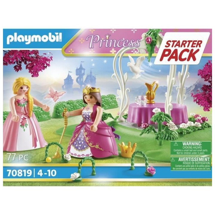 PLAYMOBIL - 70819 - Starter Pack Princesses et jardin fleuri