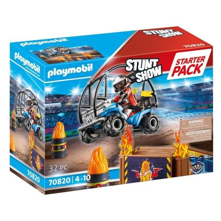 PLAYMOBIL - 70820 - Starter Pack Stuntshow avec rampe