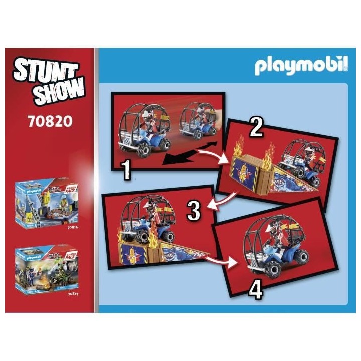 PLAYMOBIL - 70820 - Starter Pack Stuntshow avec rampe
