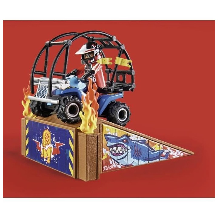 PLAYMOBIL - 70820 - Starter Pack Stuntshow avec rampe