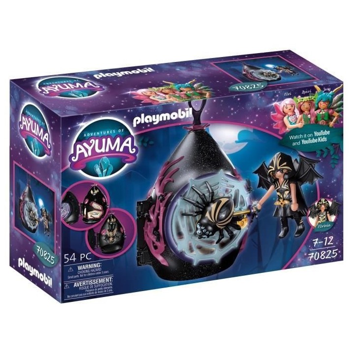 PLAYMOBIL - 70825 - AYUMA - Maisonnette de Bat Fairies