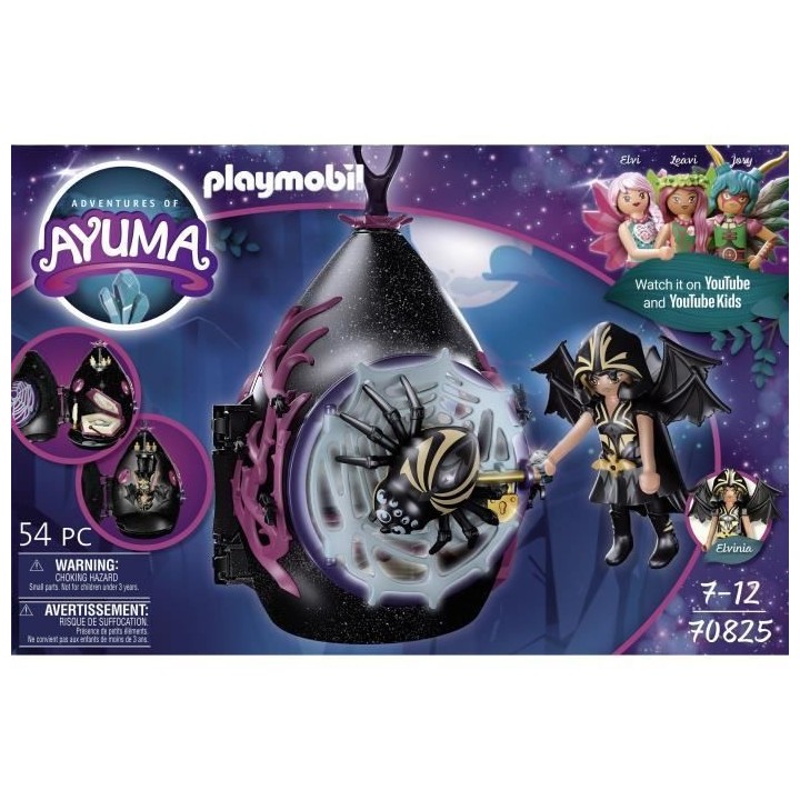 PLAYMOBIL - 70825 - AYUMA - Maisonnette de Bat Fairies