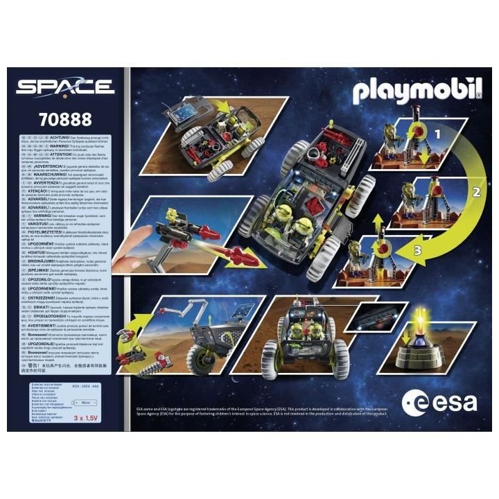 PLAYMOBIL - 70888 - Unité mobile spatiale avec astronautes et navette