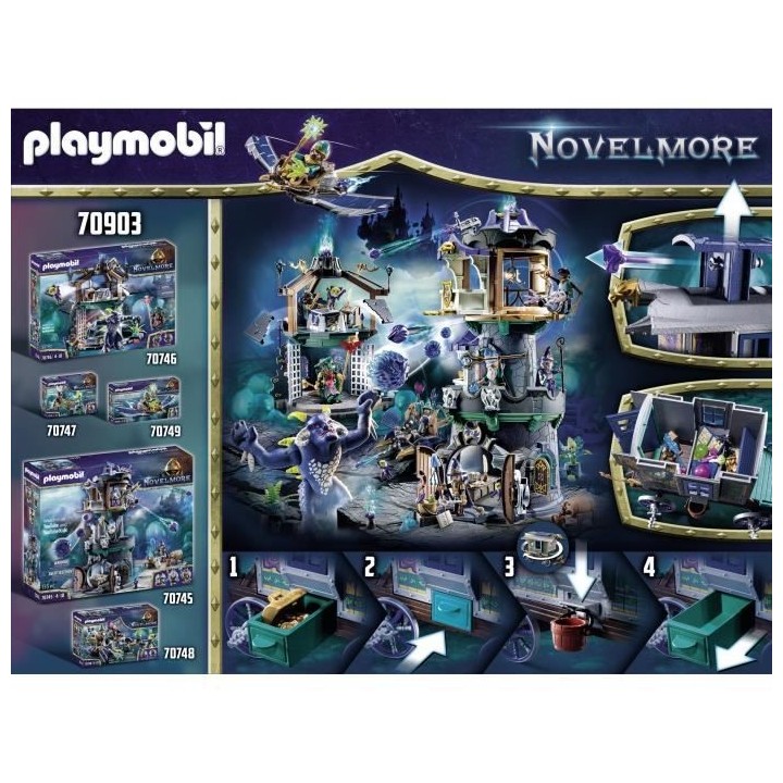 PLAYMOBIL - 70903 - Novelmore - Violet Vale - Marchand et chariot