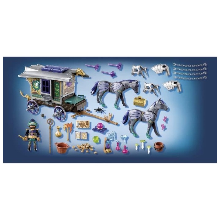PLAYMOBIL - 70903 - Novelmore - Violet Vale - Marchand et chariot