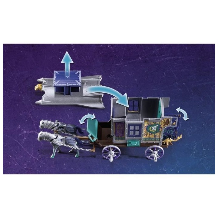 PLAYMOBIL - 70903 - Novelmore - Violet Vale - Marchand et chariot