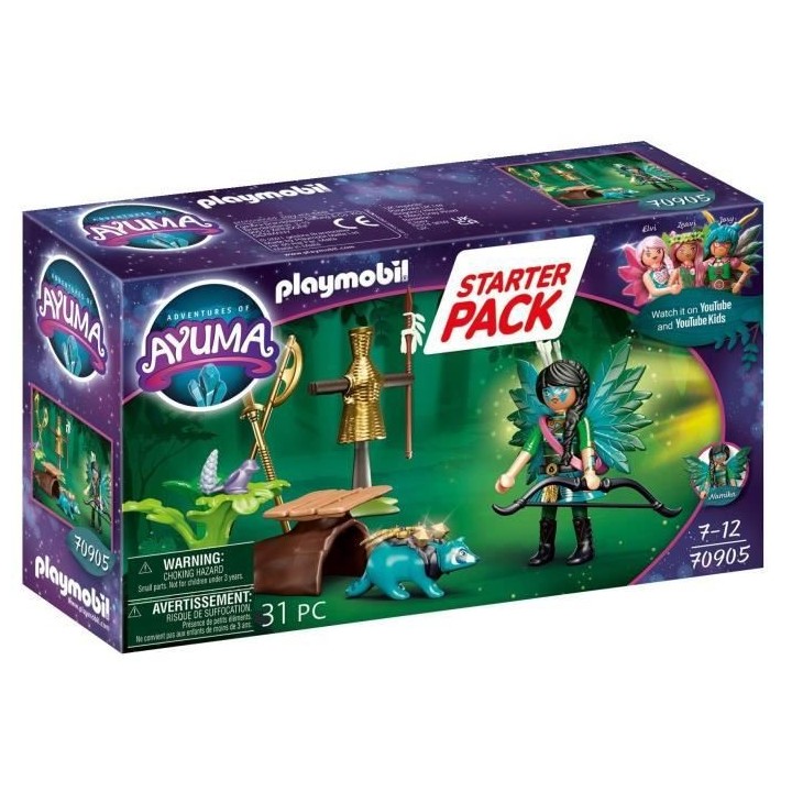 PLAYMOBIL - 70905 - AYUMA - Starter Pack - Knight Fairy avec raton lav